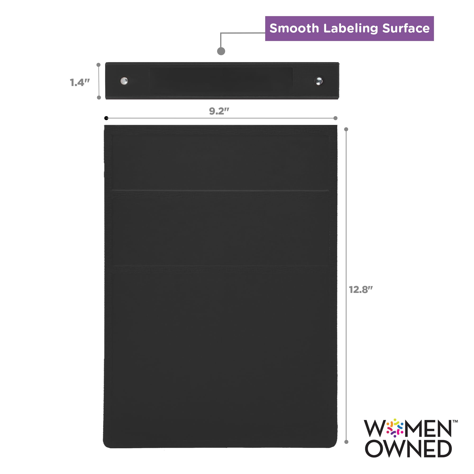 Carstens 1-Inch Heavy Duty 3-Ring Binder - Top Opening, Black, Durable Plastic, No-Gap Rings, Waterproof Cover, No Pockets, Holds 125 US Letter Sheets, BPA-Free, Made in USA (8769-3R), Case of 18 - Image 4