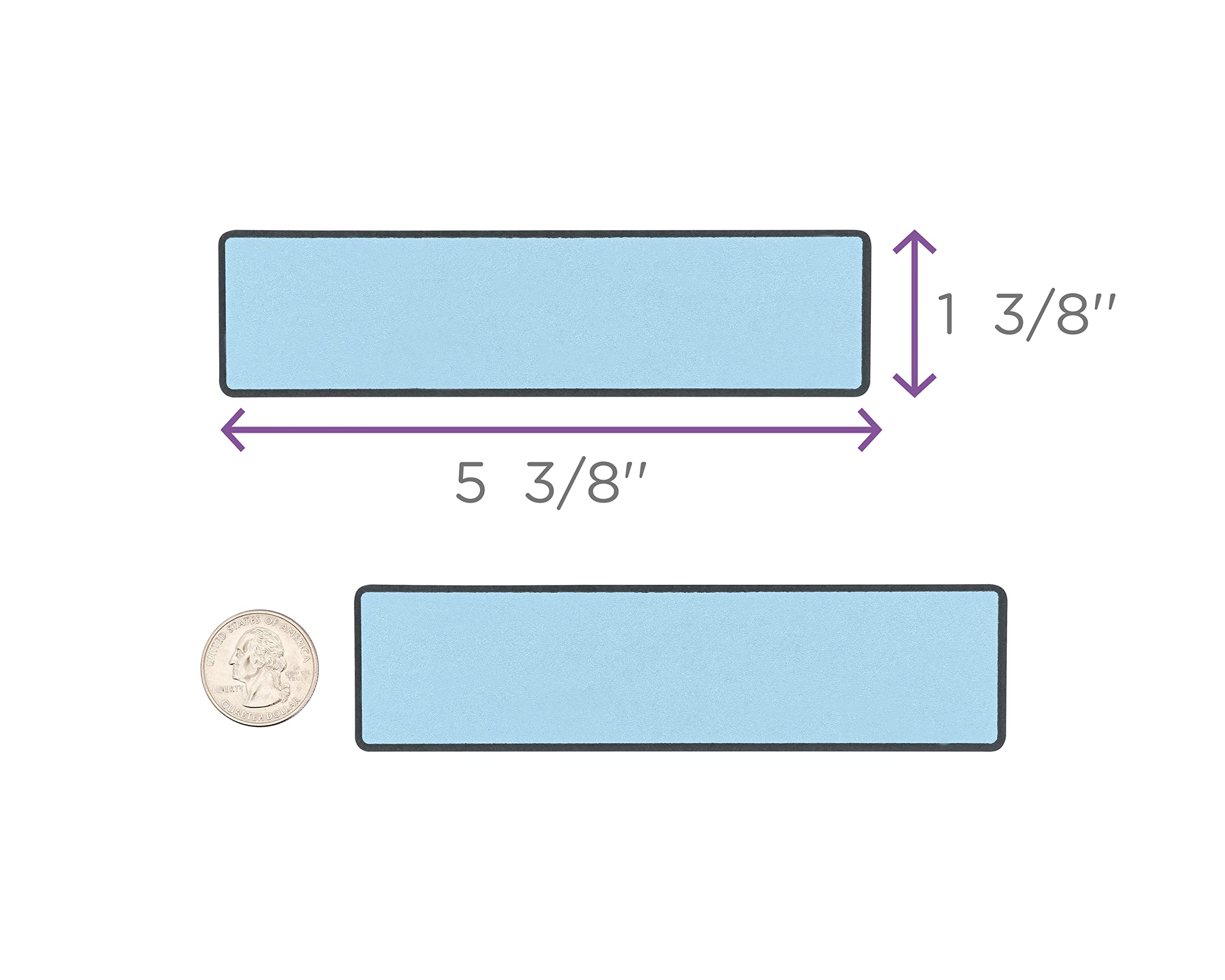 Carstens Adhesive Binder Labels, 5 3/8” x 1 3/8”, Stickers for 1.5” – 4” Ring Binder Spines, Inkjet and Laser Printer Compatible, Blue, 20 Sheets, 10 Labels Per Sheet - Image 4