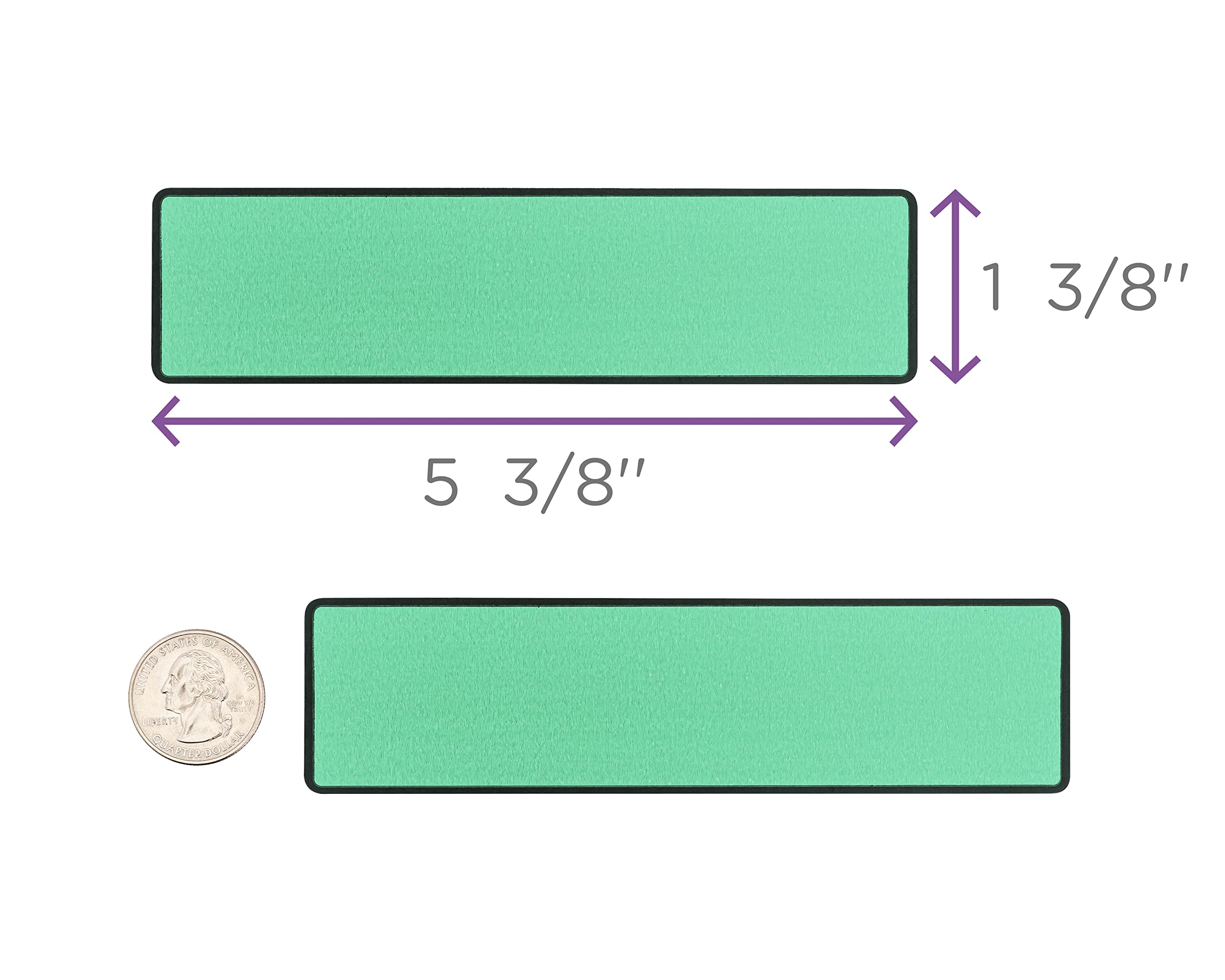 Carstens Adhesive Sticker Labels, 5 3/8” x 1 3/8”, Binder Labels for 1.5” – 4” Ring Binder Spines, Aqua, Roll of 200 - Image 4