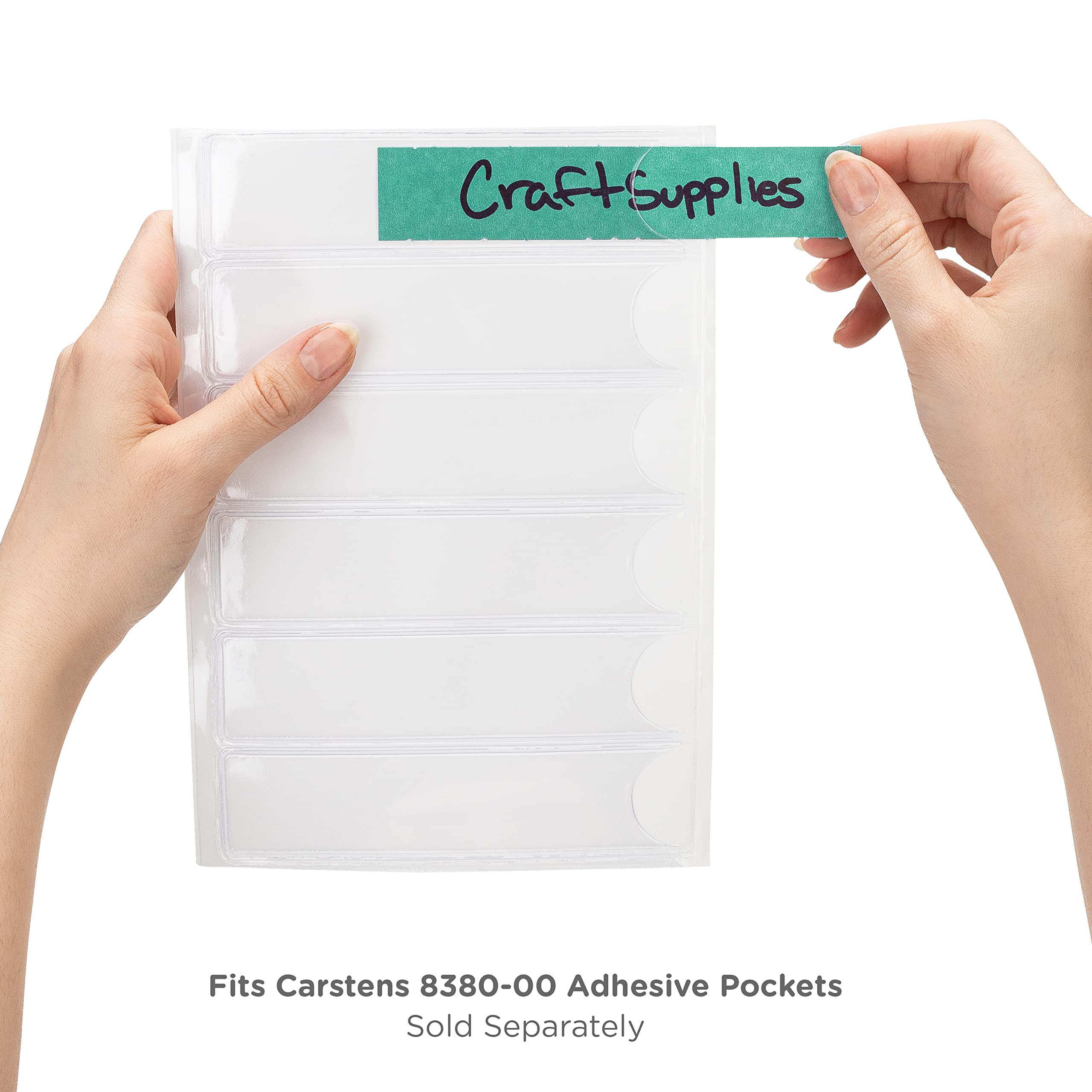 Carstens - Aqua 1 Inch Binder Spine Insert Cards, 5.25 x .6875 Inch, Pack of 100 (8390 Series) - Ideal for 1 Inch Spine Insert Adhesive Pockets - Image 5