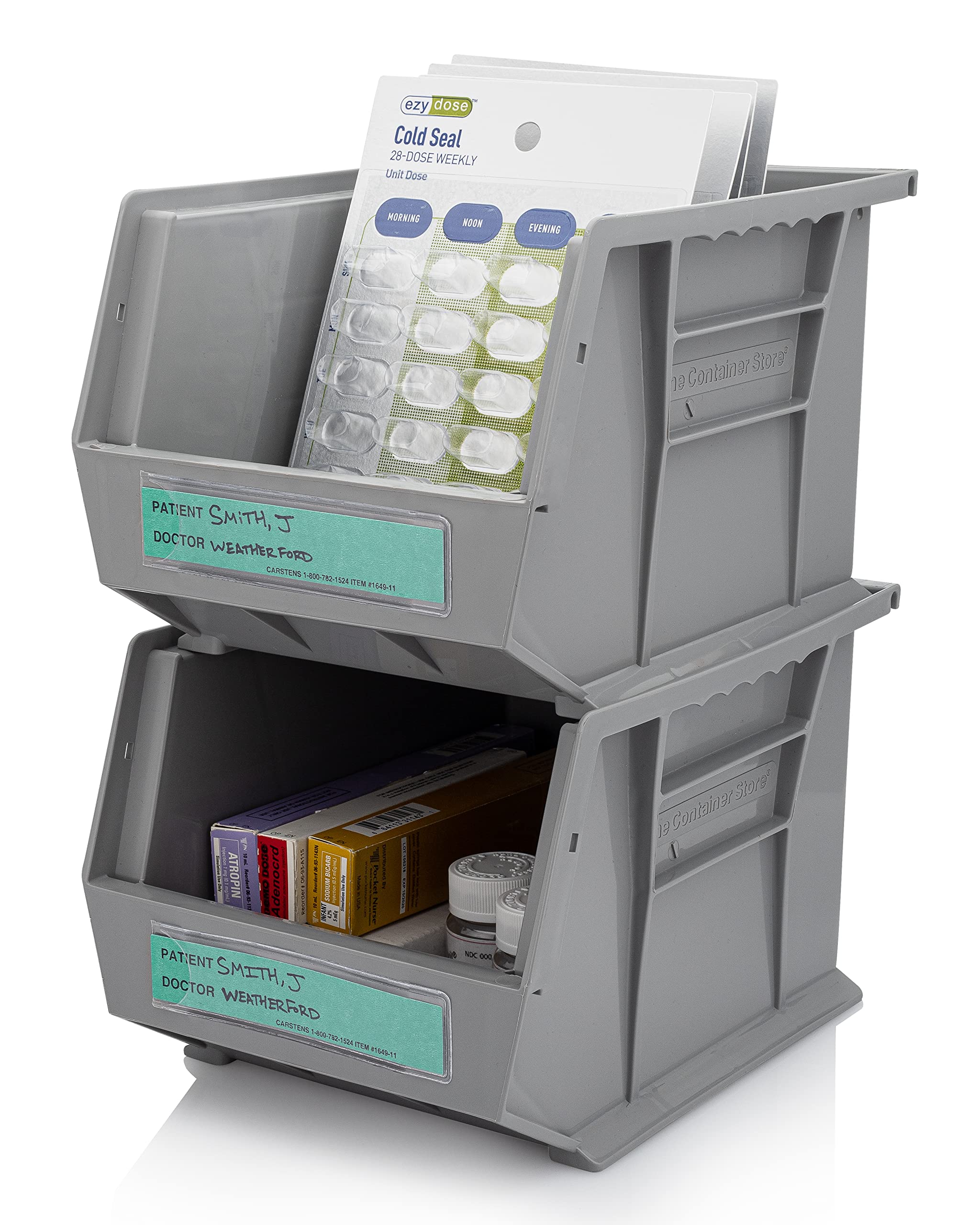 Carstens - Aqua Patient/Doctor Preprinted ID Cards for 1.5 – 4” Ring Binder Spines - Pack of 100 (1649-13) - Ideal Medical Record Labels for 3 Ring Binders - Image 9