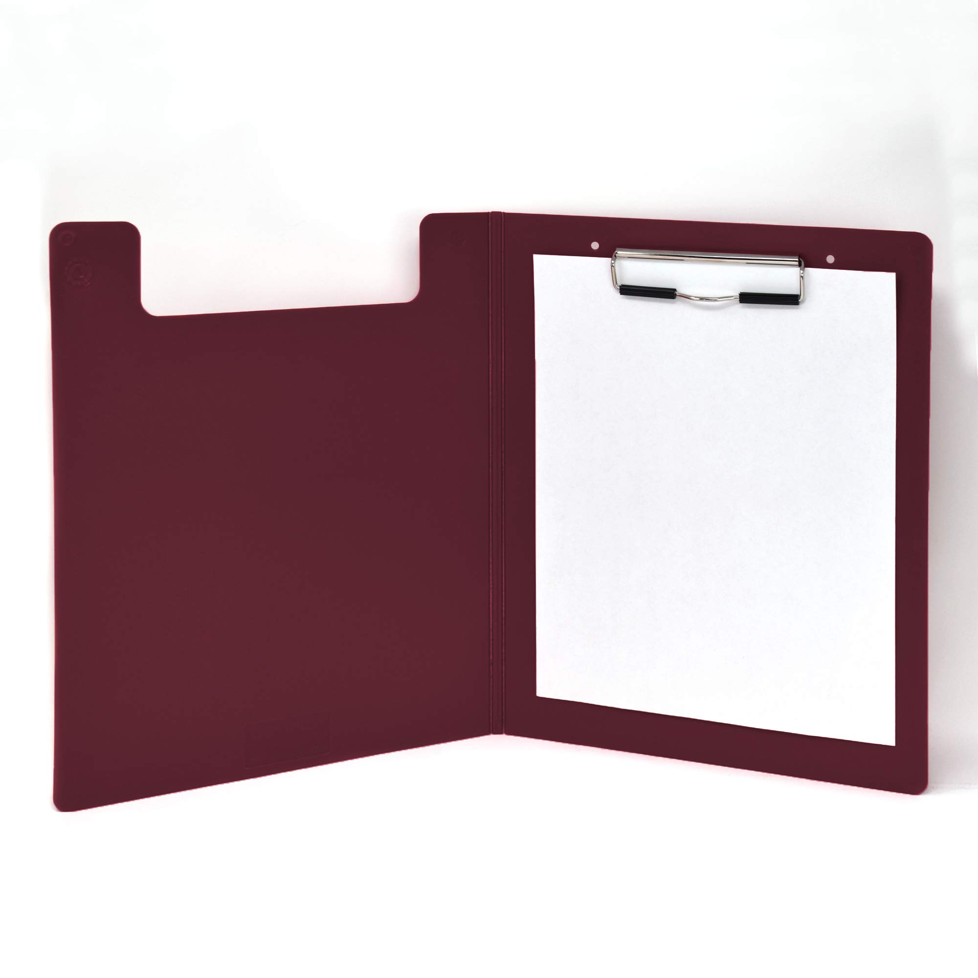 Carstens Heavy Duty Low-Profile Clipboard with Cover – Plastic, Burgundy - Image 7
