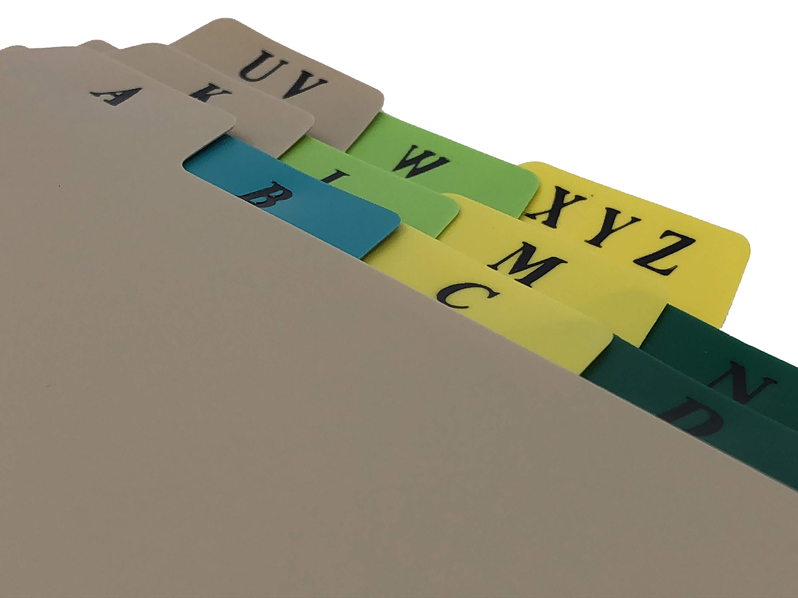 Carstens Heavy Duty Plastic Alphabet Divider Set, 21-Tab, Multi-Color, for Side-Opening 3-Ring Binders, 1 Set - Image 3