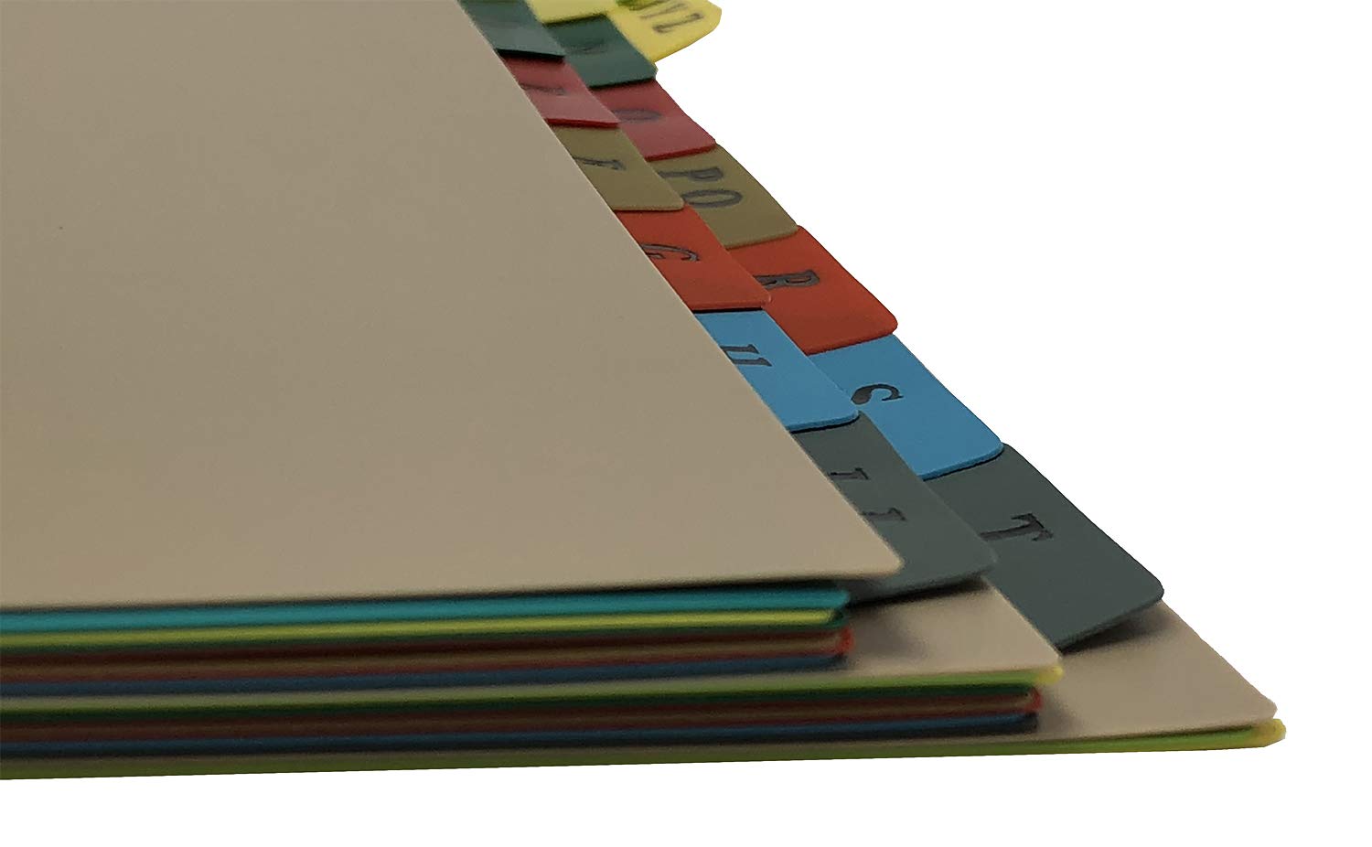 Carstens Heavy Duty Plastic Alphabet Divider Set, 21-Tab, Multi-Color, for Side-Opening 3-Ring Binders, 1 Set - Image 4