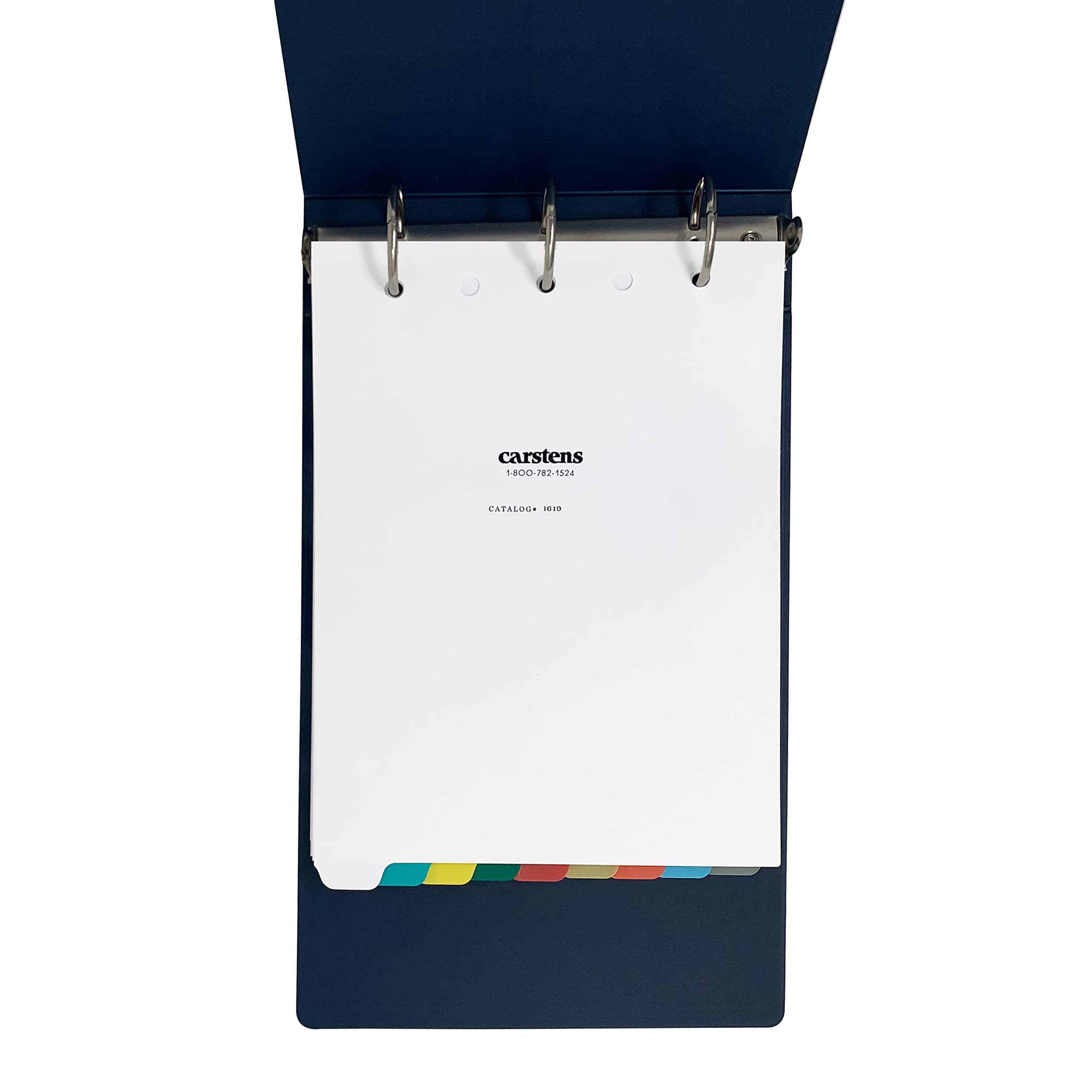 Carstens Heavy Duty Plastic Dividers, 9-Tab, Multi-Color, Blank, for Top-Opening Ring Binders, 1 Set - Image 4