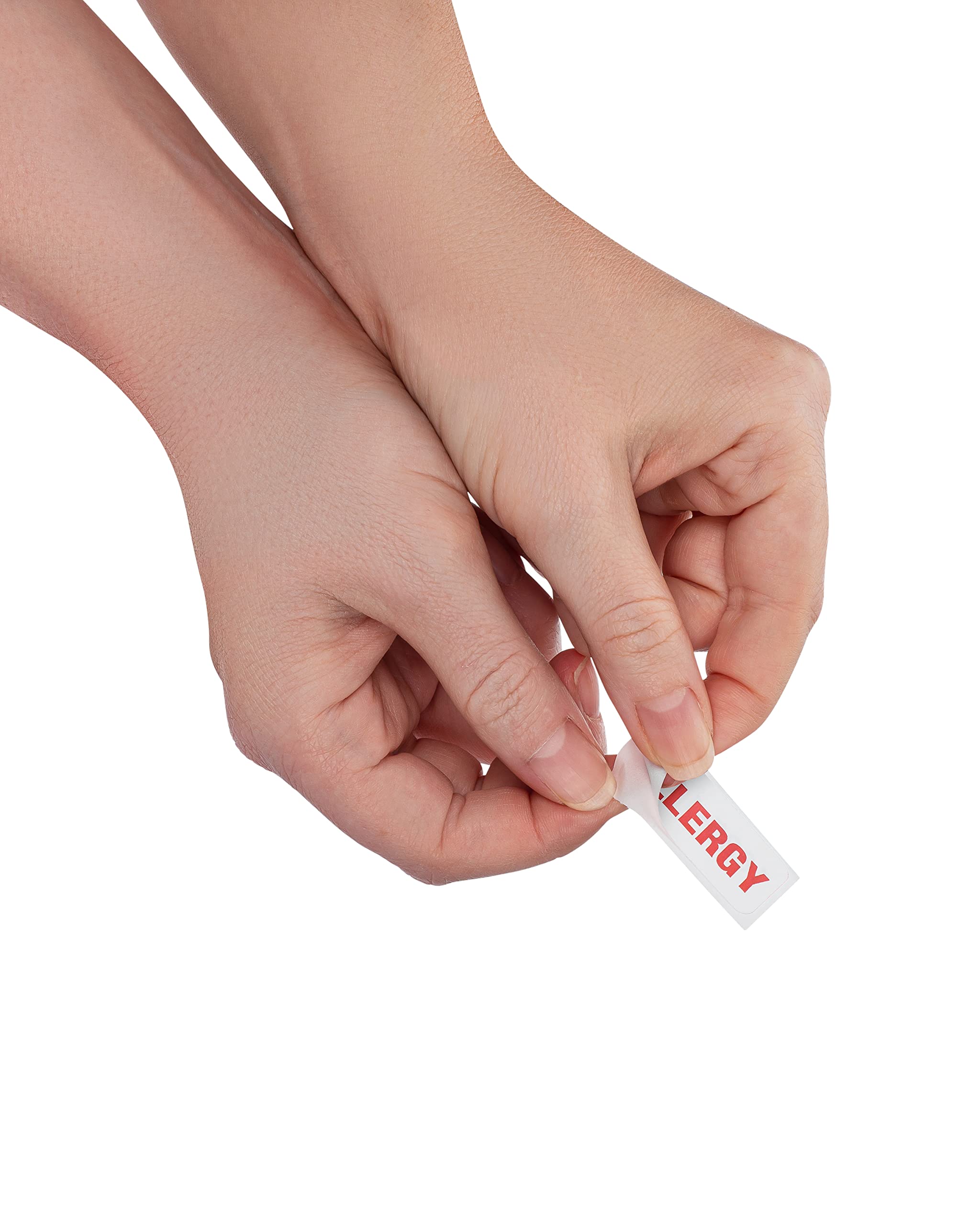 Carstens Medical Stickers – Allergy Alert and Instruction Labels for Medical Charts, White and Red, Roll of 100 Patient Chart Labels, W1.5" x H.75" - Image 4