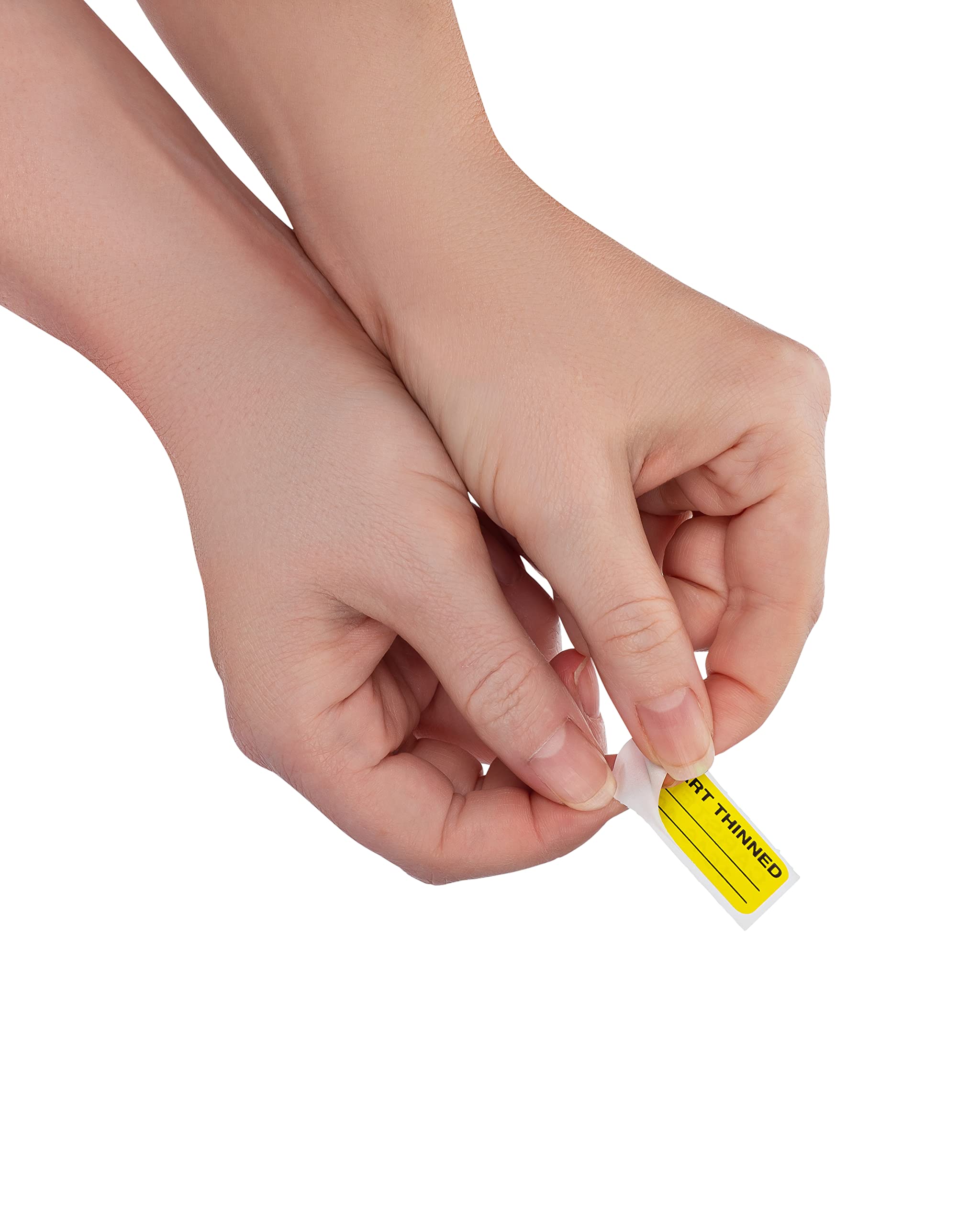 Carstens Medical Stickers – Chart Thinned, On/by Alert and Instruction Labels for Medical Charts, Yellow and Black, Roll of 100 Patient Chart Labels, W1.5" x H.75" - Image 4