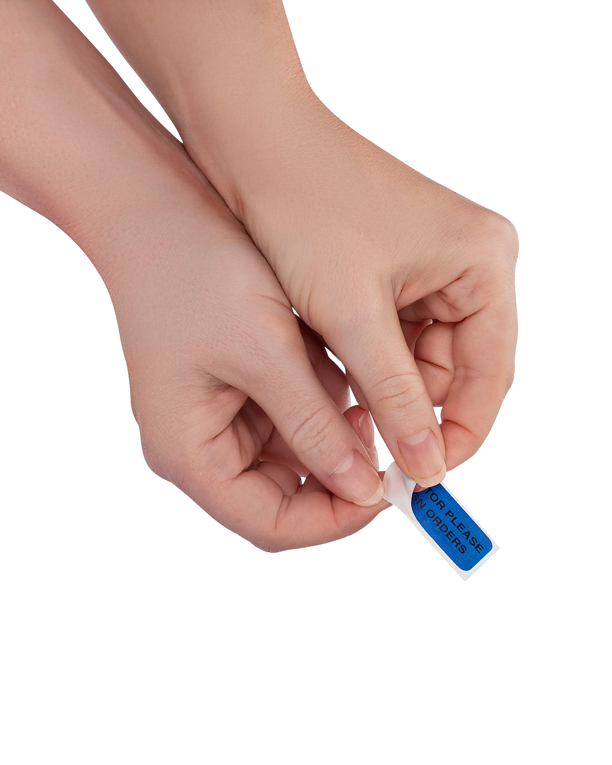 Carstens Medical Stickers – Doctor Please Sign Orders Alert and Instruction Labels for Medical Charts, Blue and Black, Roll of 100 Patient Chart Labels, W1.5" x H.75" - Image 4