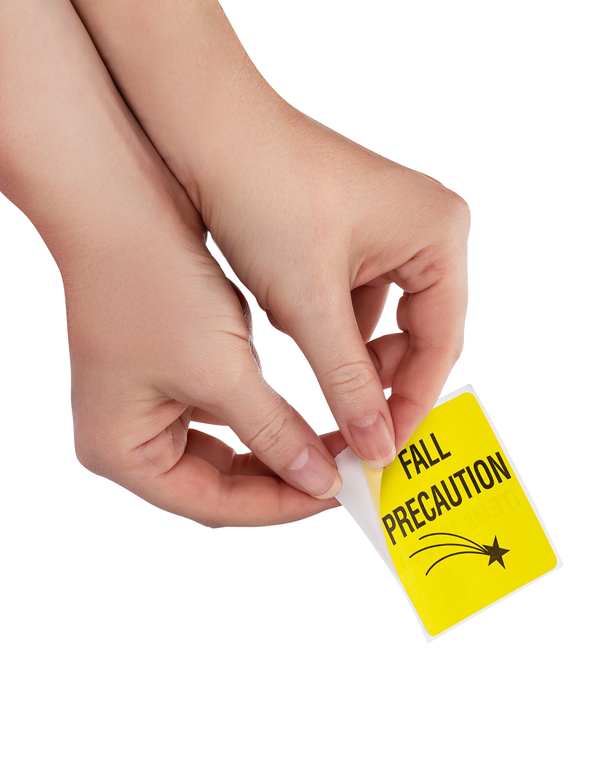 Carstens Medical Stickers – Fall Precaution with Star Alert and Instruction Labels for Medical Charts, Yellow and Black, Roll of 100 Patient Chart Labels, W2.5" x H2.5" - Image 4