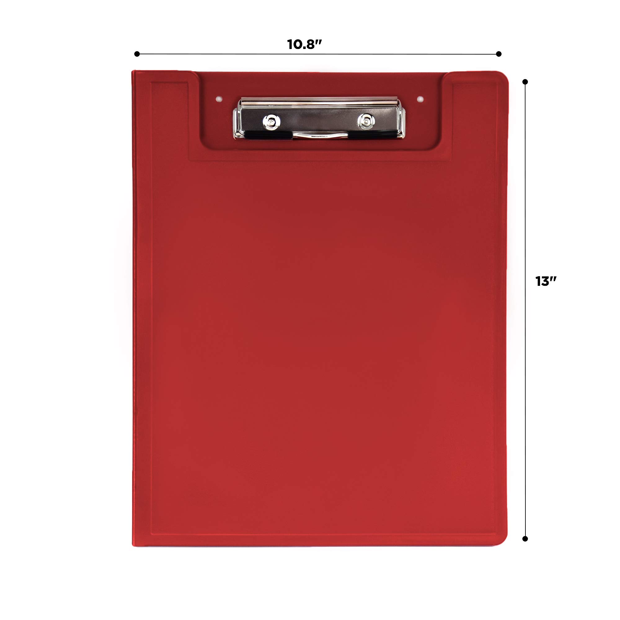 Carstens Paper Charting Toolkit with Privacy Clipboards (Set of 10), Including 5-Tab Blank Plastic Dividers, Divider Set Posts and ID Cards, Red - Image 4
