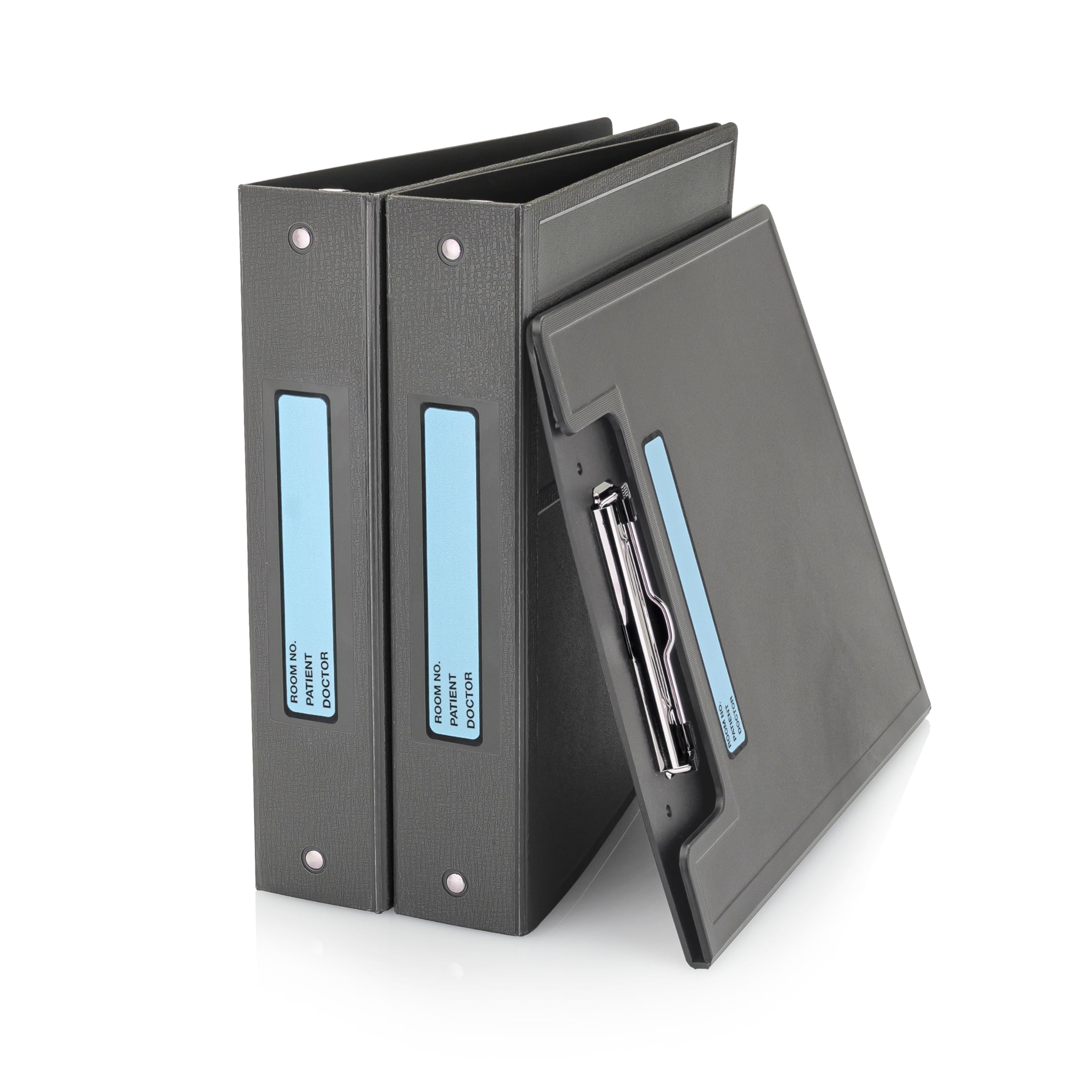 Carstens Patient I.D. Adhesive Medical Chart Labels for 1" Ring Binder Spines – Pre-Printed Sticker Labels (Room No. / Patient/Doctor), 5 3/8" x 1", Blue, Roll of 200, (8820-06) - Image 5