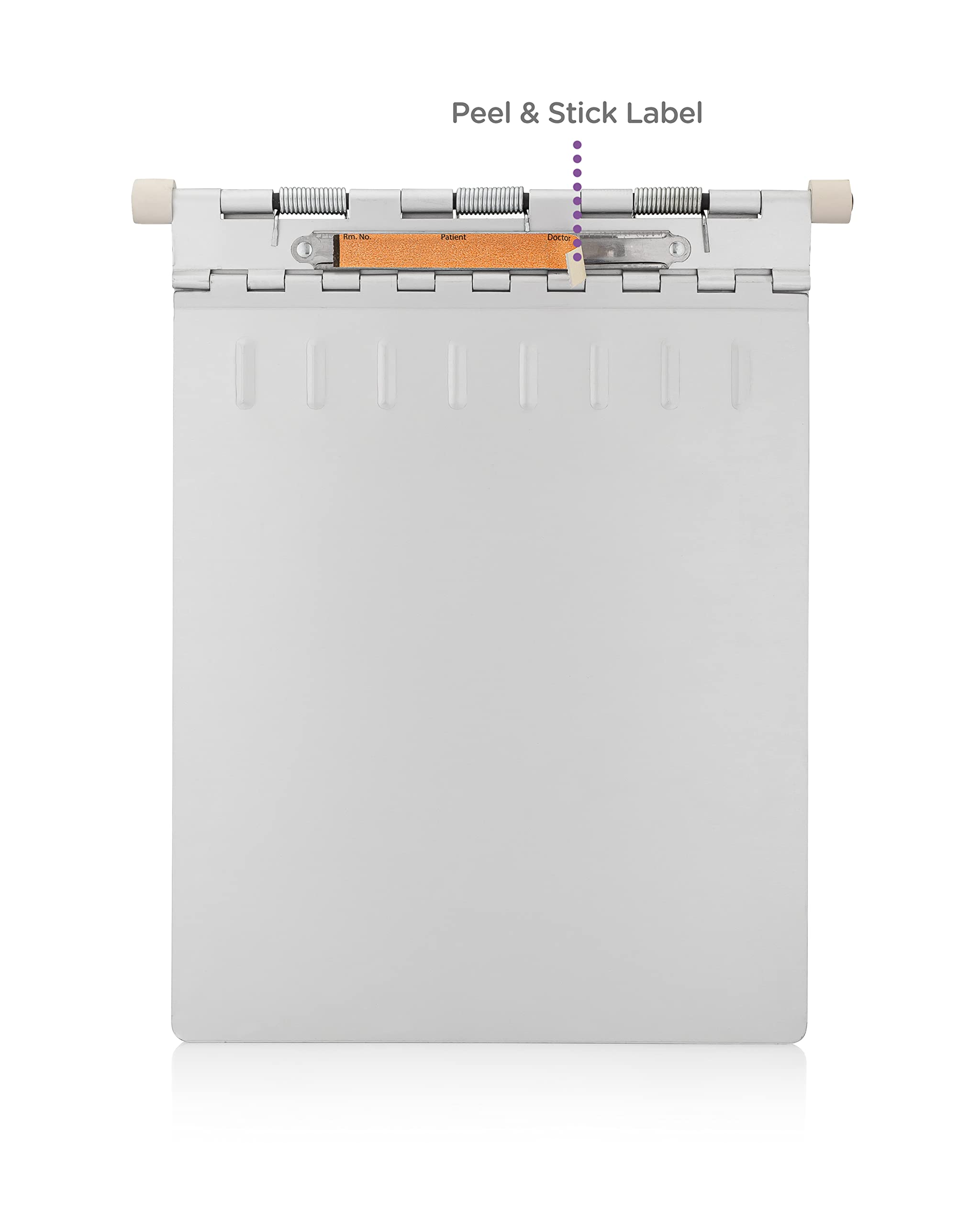 Carstens Patient ID Adhesive Medical Chart Labels for Carstens Spring-Loaded Metal Clipboards, Pre-Printed Sticker Labels (Room No. / Patient/Doctor), W4.5” x H.5”, Orange, Roll of 120 Labels - Image 4